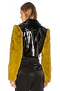 view 3 of 4 Florencia Moto Jacket in Black & Olive
