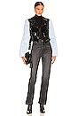 view 5 of 5 Florencia Moto Jacket in Black & Blue