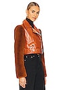 view 3 of 5 Florencia Moto Jacket in Caramel