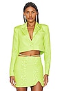 view 1 of 4 VESTE CROPPED HANNAH in Apple Green