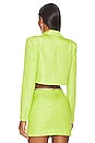 view 3 of 4 Hannah Cropped Blazer in Apple Green