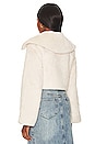 view 4 of 5 Cleobella Cropped Faux Fur Jacket in Ivory