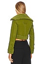 view 3 of 4 Odalis Faux Leather Jacket in Moss Green