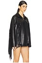 view 4 of 7 Iza Faux Leather Jacket in Black