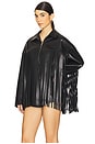 view 5 of 7 Iza Faux Leather Jacket in Black