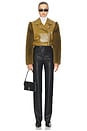 view 4 of 4 Florencia Moto Jacket in Olive Green