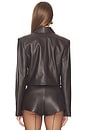 view 3 of 4 Elia Leather Jacket in Espresso