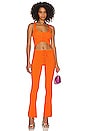 view 4 of 4 Artemis Lace Up Knit Pant in Orange