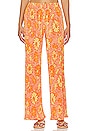 view 1 of 4 Pacha Pants in Orange Floral