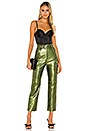 view 4 of 5 Sammy Leather Cargo Pant in Moss Green