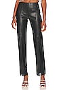 view 1 of 4 Cora Leather Pant in Black