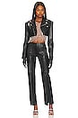 view 4 of 4 Cora Leather Pant in Black