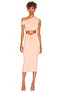 view 4 of 4 Canela Midi Skirt in Nude