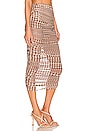 view 2 of 4 Kelly Maxi Skirt in Brown Houndstooth