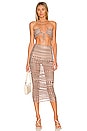 view 4 of 4 Kelly Maxi Skirt in Brown Houndstooth
