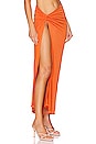 view 2 of 4 Claire Midi Skirt in Sunset Orange