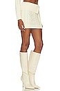 view 2 of 4 Carmen Fold Over Cable Mini Skirt With Zip in Ivory