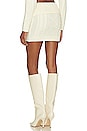 view 3 of 4 Carmen Fold Over Cable Mini Skirt With Zip in Ivory