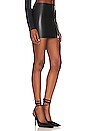view 3 of 6 Dana Mini Leather Skirt in Black