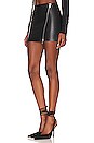 view 4 of 6 Dana Mini Leather Skirt in Black