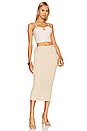 view 4 of 5 Lygia Midi Skirt in Champagne
