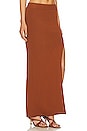 view 2 of 5 Delaine Maxi Skirt in Brown