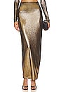 view 1 of 5 Leandra Maxi Skirt in Gold
