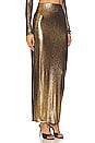 view 2 of 5 Leandra Maxi Skirt in Gold
