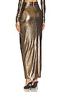 view 3 of 5 Leandra Maxi Skirt in Gold