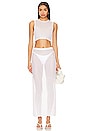view 4 of 4 Anette Sheer Maxi Skirt in White