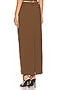 view 3 of 4 Jordana Maxi Skirt in Muted Olive