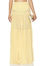 view 1 of 5 Yara Maxi Skirt in Sunlight Yellow
