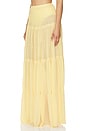 view 3 of 5 Yara Maxi Skirt in Sunlight Yellow