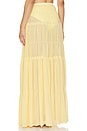view 4 of 5 Yara Maxi Skirt in Sunlight Yellow
