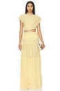 view 5 of 5 Yara Maxi Skirt in Sunlight Yellow