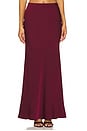 view 1 of 6 Hera Maxi Skirt in Oxblood Red