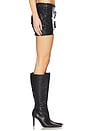 view 2 of 6 Roz Faux Leather Mini Skirt in Black