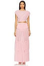 view 5 of 6 Yara Maxi Skirt in Baby Pink