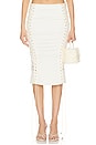 view 1 of 6 Yasmina Midi Skirt in Cream White