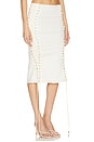 view 2 of 6 Yasmina Midi Skirt in Cream White