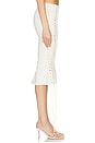 view 3 of 6 Yasmina Midi Skirt in Cream White