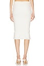 view 4 of 6 Yasmina Midi Skirt in Cream White