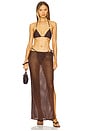 view 5 of 6 Krina Maxi Skirt in Dark Brown