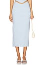 view 1 of 6 Lotta Midi Skirt in Barely Blue