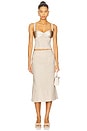 view 5 of 6 Cassia Midi Skirt in Sand