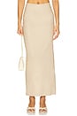 view 1 of 6 Delanie Midi Skirt in Beige