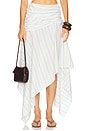 view 1 of 6 Teagan Skirt in Blue And White Stripes