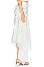 view 2 of 6 Teagan Skirt in Blue And White Stripes