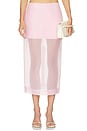 view 1 of 6 Romy Midi Skirt in Powder Pink