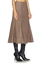 view 2 of 6 Sidonia Midi Skirt in Herringbone Taupe